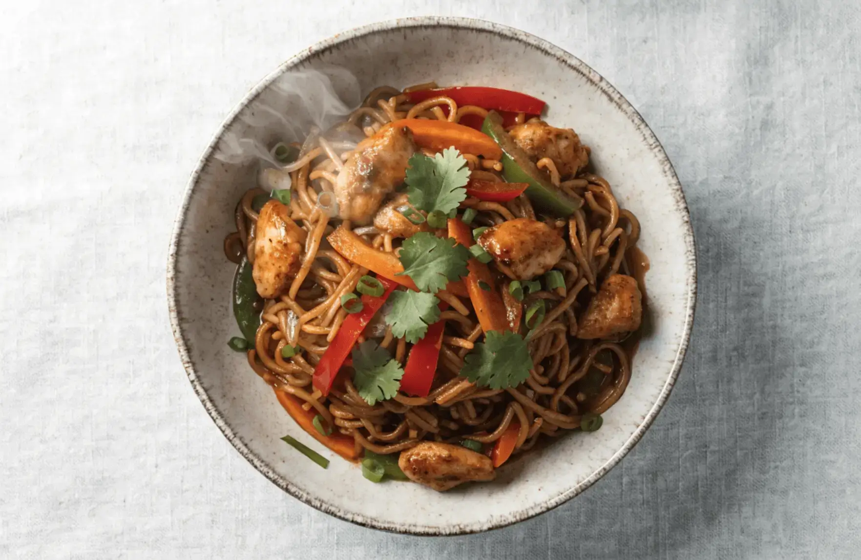 Recette de nouilles sautees au poulet variation