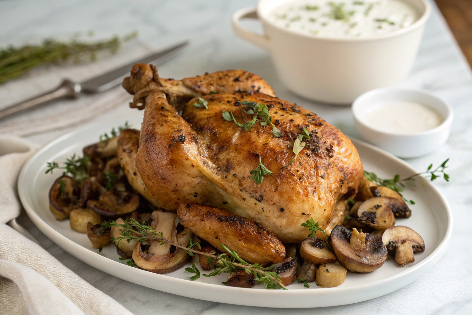 Découvrez la recette du poulet rôti aux herbes de Provence 2 Image after 2nd paragraph