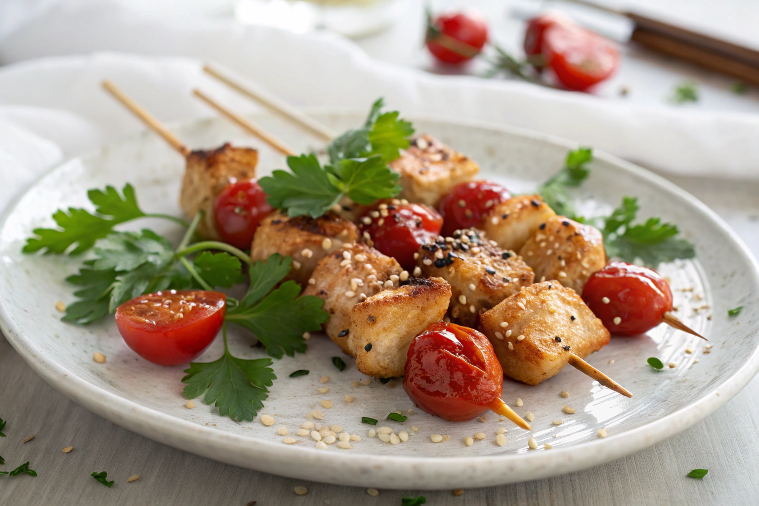 Poulet laqué façon yakitori : brochettes sucrées-salées 1 Image after 2nd paragraph