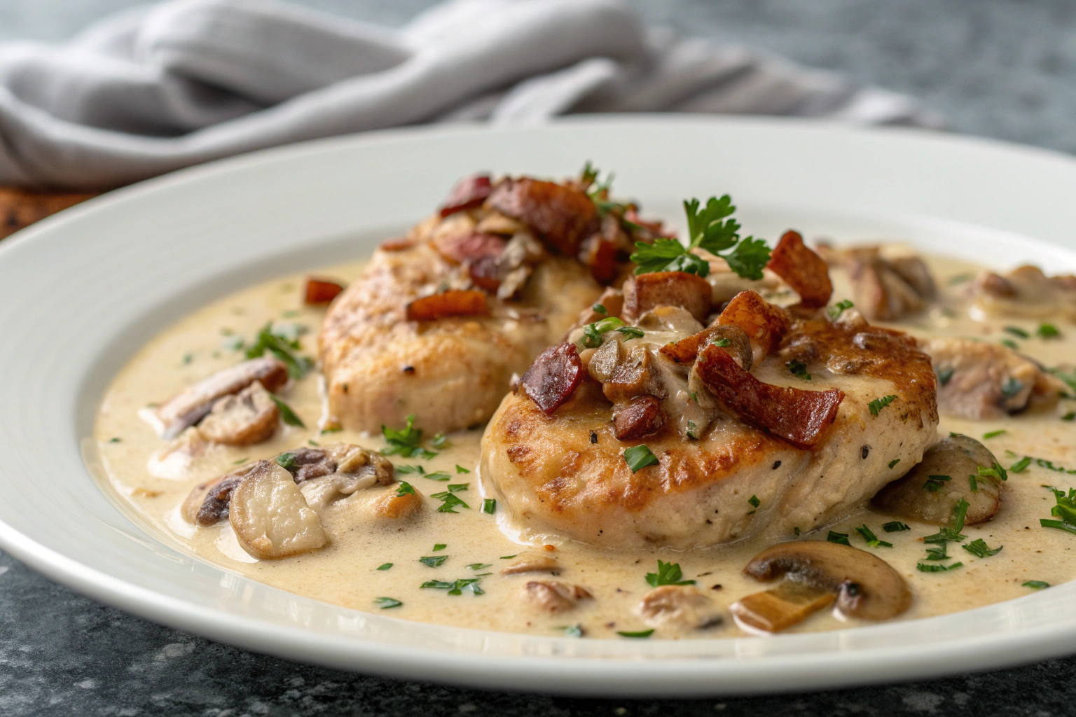 Recette Facile d&rsquo;Aiguillettes de Poulet à la Normande au Cidre et à la Crème