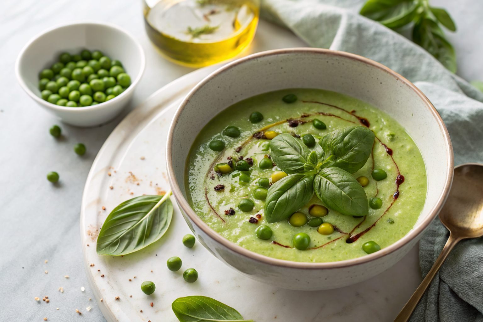 Gaspacho petit pois : Recette Facile Maison