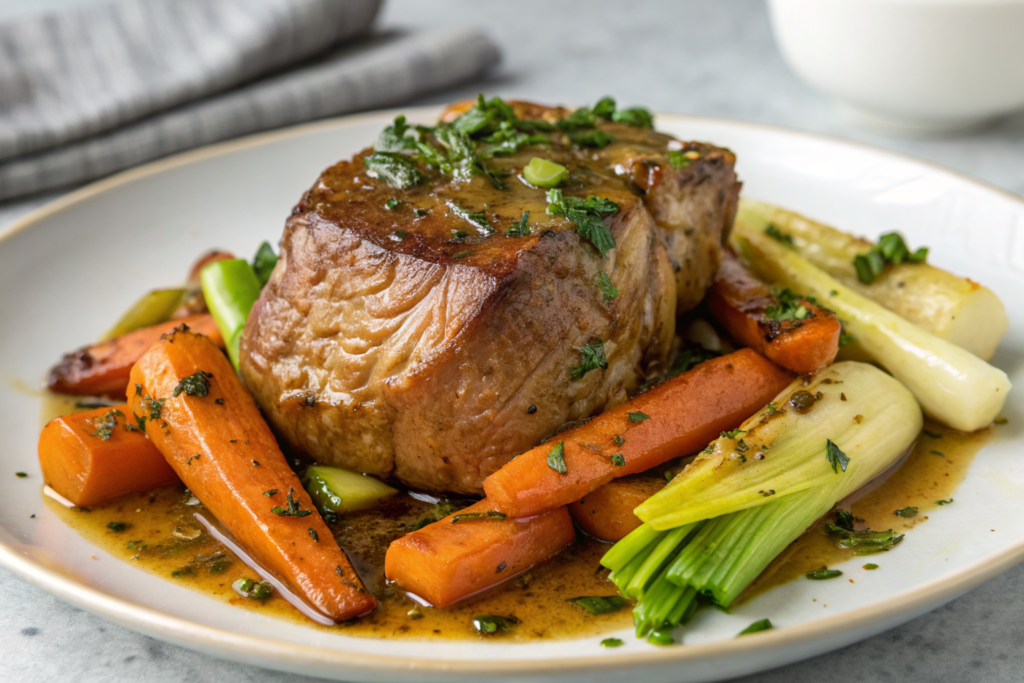 jarret de boeuf aux légumes